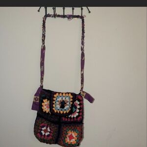 Colorful Crochet Shoulder Bag
